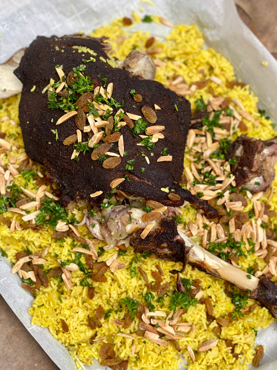 BBQ Goat Leg Mandi – Halal BBQ Pitmasters